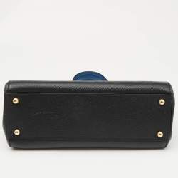 Pre Owned Dolce & Gabbana Black Leather Medium Miss Sicily Top Handle Bag