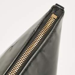 Pre Owned Dolce & Gabbana Black Patent Leather Miss Escape Zip Tote