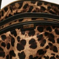 Pre Owned Dolce & Gabbana Black Patent Leather Miss Escape Zip Tote