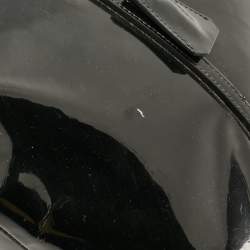 Pre Owned Dolce & Gabbana Black Patent Leather Miss Escape Zip Tote