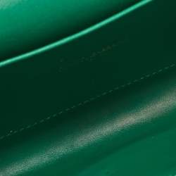Pre Owned Dolce & Gabbana Green Leather Devotion Belt Bag