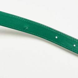 Pre Owned Dolce & Gabbana Green Leather Devotion Belt Bag