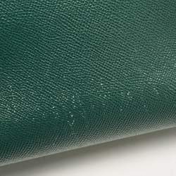 Pre Owned Dolce & Gabbana Green Leather Small Miss Sicily Top Handle Bag