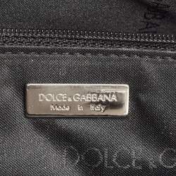 Pre Owned Dolce & Gabbana Grey Patent Leather DG Shoulder Bag