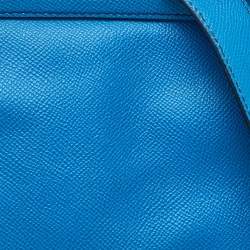 Dolce & Gabbana Blue Leather Miss Sicily Top Handle Bag