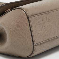 Pre Owned Dolce & Gabbana Tri Color Leather Small Love Sicily Top Handle Bag