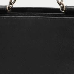 Dolce & Gabbana Black Leather Miss Sicily Tote