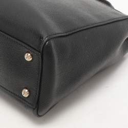 Dolce & Gabbana Black Leather Miss Sicily Tote