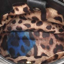 Dolce & Gabbana Black Leather Miss Sicily Tote
