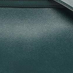 مملوكة مسبقًا Dolce & Gabbana Green Leather Large Miss Sicily Top Handle Bag