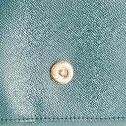 مملوكة مسبقًا Dolce & Gabbana Green Leather Large Miss Sicily Top Handle Bag