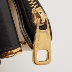 Pre Owned Dolce & Gabbana Cream/Light Beige Python Miss Sicily Shopper Bag