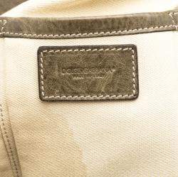 Pre Owned Dolce & Gabbana Brown Leather Miss Forever Tote