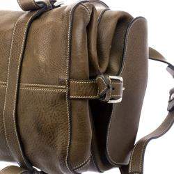 Pre Owned Dolce & Gabbana Brown Leather Miss Forever Tote