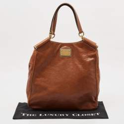Pre Owned Dolce & Gabbana Brown Leather Miss Sicily Tote