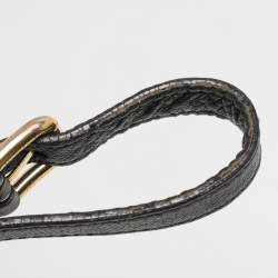 Dolce & Gabbana Black Leather Miss Sicily Chain Top Handle Bag