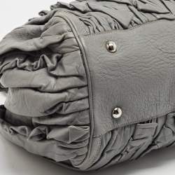 Dolce & Gabbana Grey Leather Miss Brooke Satchel