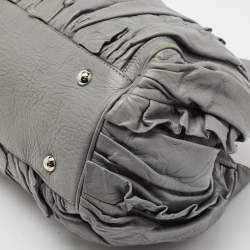Dolce & Gabbana Grey Leather Miss Brooke Satchel