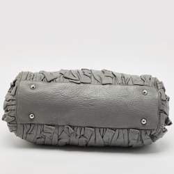 Dolce & Gabbana Grey Leather Miss Brooke Satchel