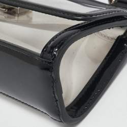 Pre Owned Dolce & Gabbana Black/Clear PVC Mini Miss Sicily Top Handle Bag