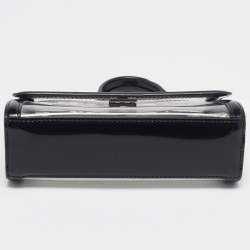 Pre Owned Dolce & Gabbana Black/Clear PVC Mini Miss Sicily Top Handle Bag