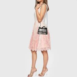 Pre Owned Dolce & Gabbana Black/Clear PVC Mini Miss Sicily Top Handle Bag