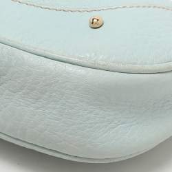Pre Owned Dolce & Gabbana Turquoise Leather Shoulder Bag