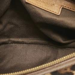 Dolce & Gabbana Brown Leopard Print Calfhair and Leather Clutch Bag
