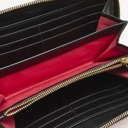 Dolce & Gabbana Red Patent Leather Zip Wristlet Wallet