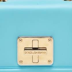Dolce & Gabbana Blue Leather Joy Therapy Lola Studded Shoulder Bag