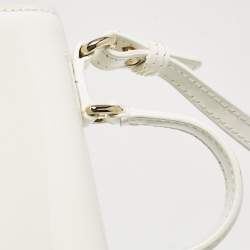 Dolce & Gabbana Bambino White Patent Leather Mini Miss Sicily Top Handle Bag