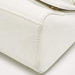 Dolce & Gabbana Bambino White Patent Leather Mini Miss Sicily Top Handle Bag