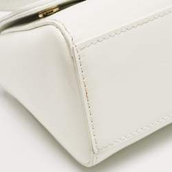Dolce & Gabbana Bambino White Patent Leather Mini Miss Sicily Top Handle Bag