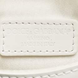 Dolce & Gabbana Bambino White Patent Leather Mini Miss Sicily Top Handle Bag