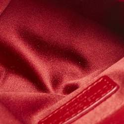 مملوكة مسبقًا Dolce & Gabbana Bambino Red/Multicolor Fabric Mini Miss Sicily Top Handle Bag