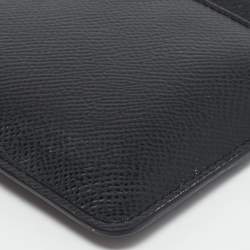 Dolce & Gabbana Black Leather Long Zip Card Case