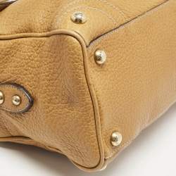 Dolce & Gabbana Tan Leather Tassel Satchel