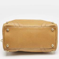 Dolce & Gabbana Tan Leather Tassel Satchel