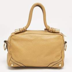 Dolce & Gabbana Tan Leather Tassel Satchel
