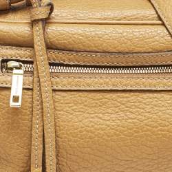 Dolce & Gabbana Tan Leather Tassel Satchel