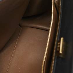 Dolce & Gabbana Black Leather Medium Sicily 62 Top Handle Bag