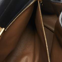 Dolce & Gabbana Black Leather Medium Sicily 62 Top Handle Bag