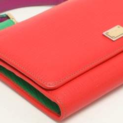 Pre Owned Dolce & Gabbana Multicolor Leather Miss Sicily Von Chain Clutch