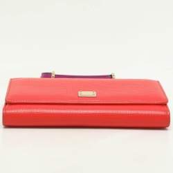Pre Owned Dolce & Gabbana Multicolor Leather Miss Sicily Von Chain Clutch