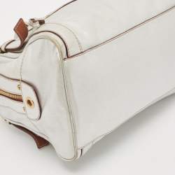 Dolce & Gabbana Metallic Grey Leather Miss Easy Way Satchel