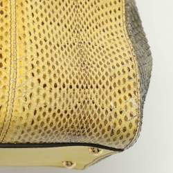 مملوكة مسبقًا Dolce & Gabbana Multicolor Python and Leather Limited Edition Medium Miss Sicily Top Handle Bag