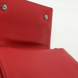 Pre Owned Dolce & Gabbana Red Quilted Leather DG Girls Shoulder Bag