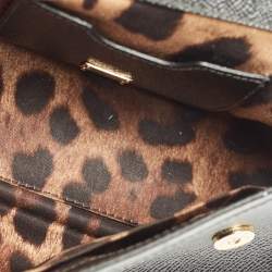 Pre Owned Dolce & Gabbana Black Leather Small Miss Sicily Top Handle Bag