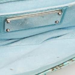 Dolce & Gabbana Green Python Chain Clutch