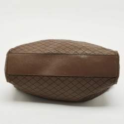 Dolce & Gabbana Dark Beige Quilted Leather Lily Glam Tote
